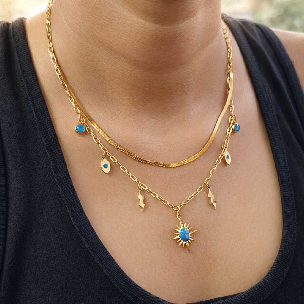 Multi layered Charm Necklace