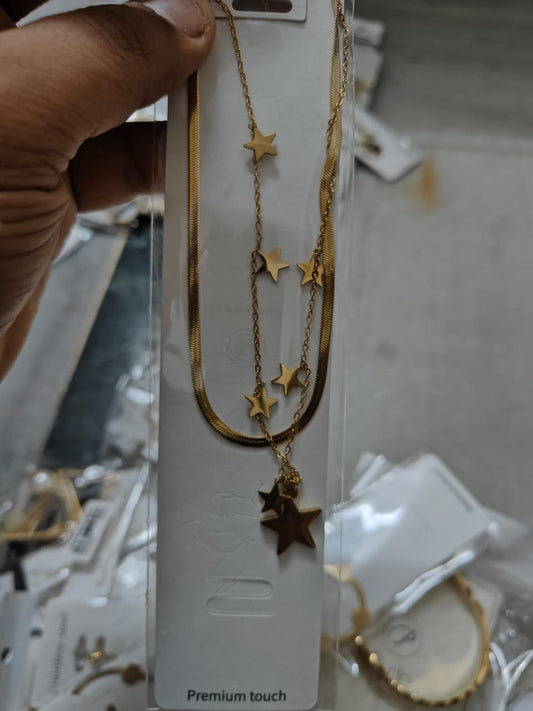 Layered Star Necklace
