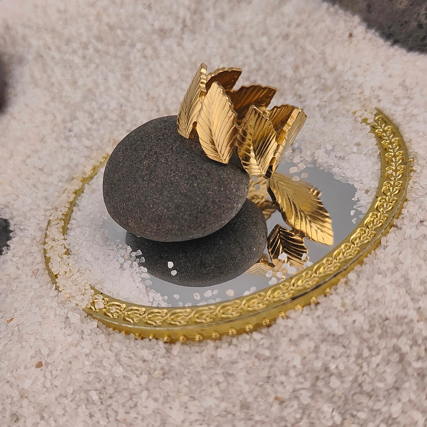 Golden Leaf Crown Ring