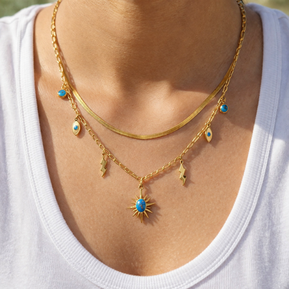 Multi layered Charm Necklace
