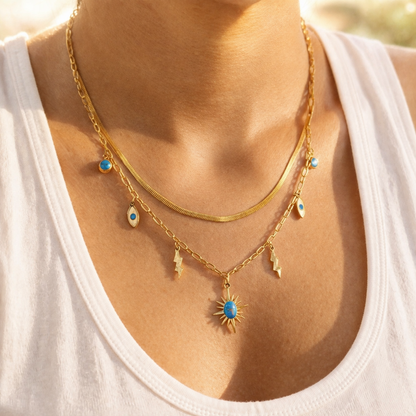 Multi layered Charm Necklace
