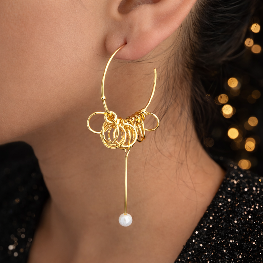 Trendy Party Hoop Earrings