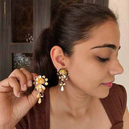 Floral Statment Earrings